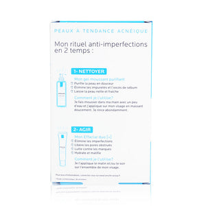 La Roche Posay Efflaclar Duo+ 40ml with Free Gel Moussant Purifiant (Purifying Foaming Gel) 50ml Limited Edition 1box