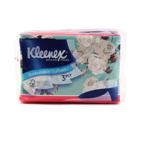 Kleenex Soft Pack Facial Tissue Floral 4×50pcs