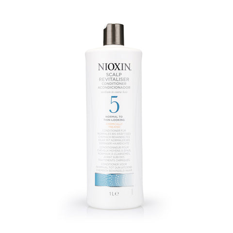 Nioxin Scalp Therapy Conditioner 5 Normal to Thin-Looking Chemically Treated Medium To Coarse Hair 1ltr