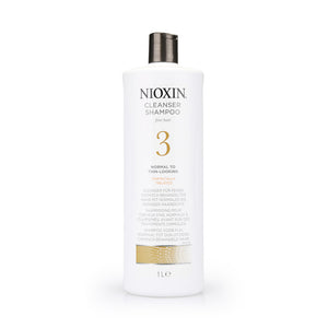 Nioxin Cleanser Shampoo 3 Normal to Thin-Looking Chemically Treated Fine Hair 1ltr