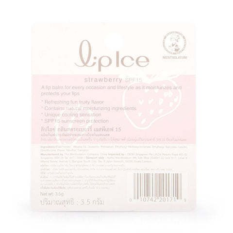 Mentholatum LipIce SPF15 Strawberry 3.5g