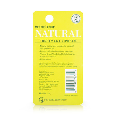 Mentholatum Natural Treatment Lipbalm 3g