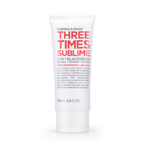 Formula 10.0.6 Three Times Sublime 3in1 Blackhead Wash+Scrub+Mask 100ml