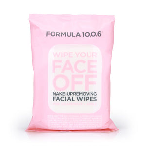 Formula 10.0.6 Wipe Your Face Off Make-up Removing Facial Wipes 25pcs