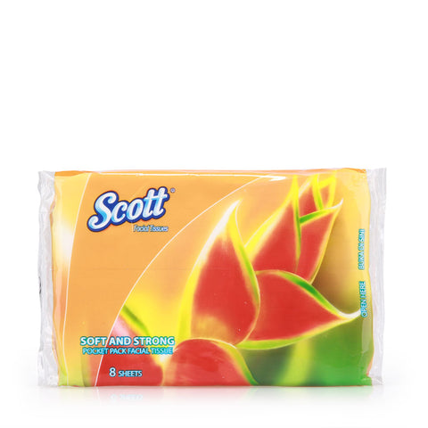 Scott Facial Tissue Pocket Pack 8x16x5pcs