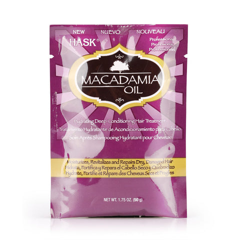 HASK Macadamia Oil Hydrating Deep Conditioning Hair Treatment Pack 50g