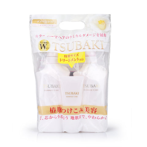 Tsubaki Damage Care Shampoo & Conditioner 500ml & Treatment 100g Set 1pcs