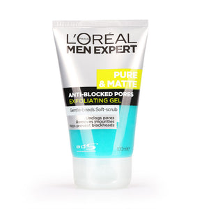 L'Oreal Paris Men Expert Pure & Matte Anti-Blocked Pores Exfoliating Gel Scrub 100ml