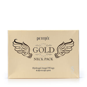 Petitfee Gold Neck Pack Hydrogel Angel Wings 5sheets