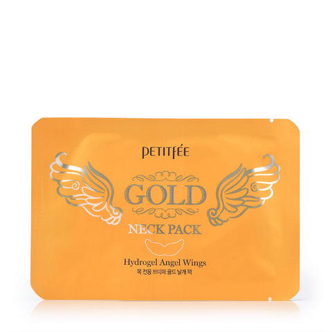 Petitfee Gold Neck Pack Hydrogel Angel Wings 5sheets