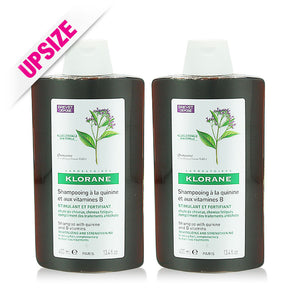 Klorane Shampoo with Quinine and B Vitamins 400mlx2