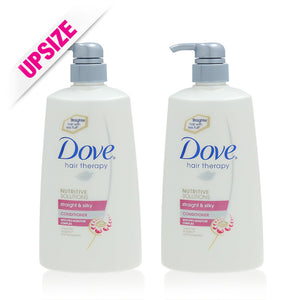 Dove Hair Therapy Straight & Silky Conditioner 700mlx2