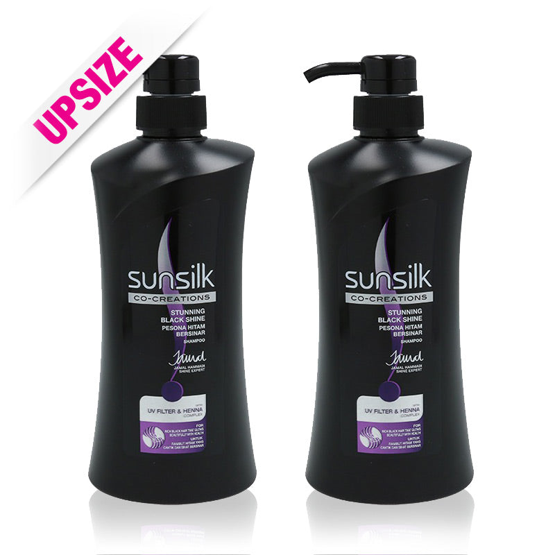 Sunsilk Stunning Black Shine Shampoo 650mlx2