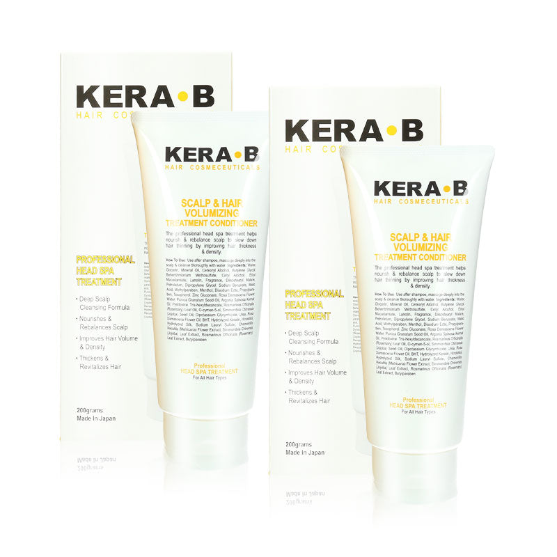 Kera B Scalp & Hair Volumizing Treatment Conditioner Professional Head Spa Treatment 200g X 2pcs