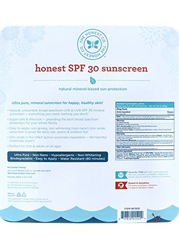 The Honest Company Honest Sunscreen Lotion SPF 30 2-pack 3.0oz