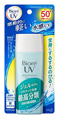 ビオレ さらさらUV アクアリッチウォータリージェル SPF50+/PA++++ 90ml