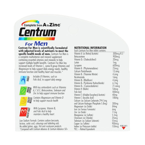 Centrum Advance For Men 60tabs