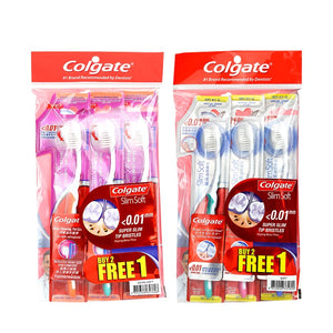 Colgate Slim Soft Toothbrush 2+1