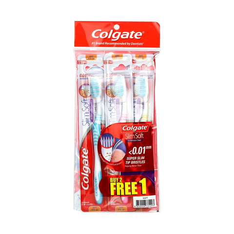 Colgate Slim Soft In-Between Clean Toothbrush (Soft) 2+1pcs