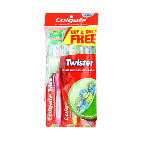 Colgate Twister Toothbrush 2+1