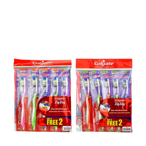 Colgate Toothbrush Zigzag 3+2