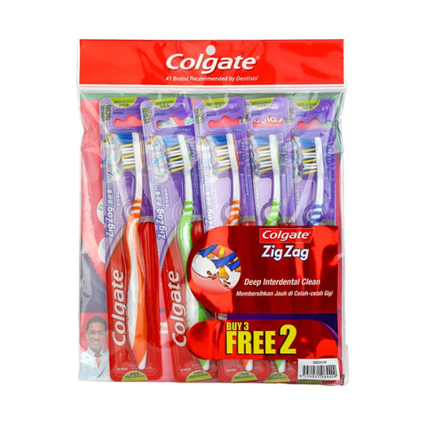 Colgate Toothbrush Zigzag 3+2