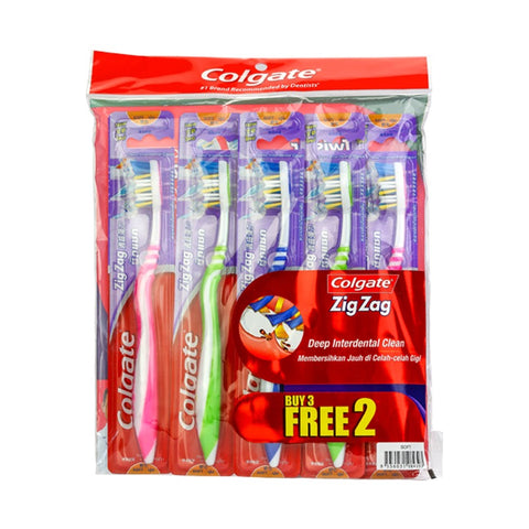 Colgate Toothbrush Zigzag 3+2