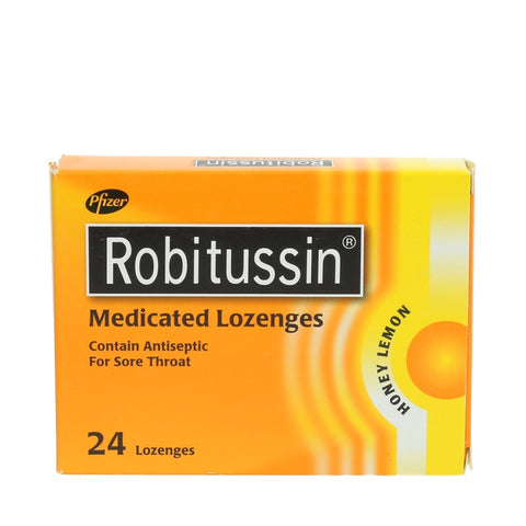 Robitussin Lozenges Honey Lemon 24pcs