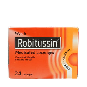 Robitussin Lozenges Honey Tangerine 24pcs