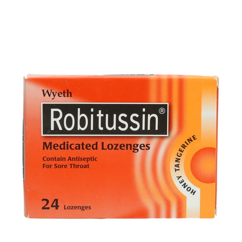 Robitussin Lozenges Honey Tangerine 24pcs