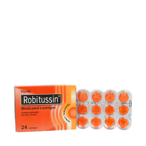 Robitussin Lozenges Honey Tangerine 24pcs