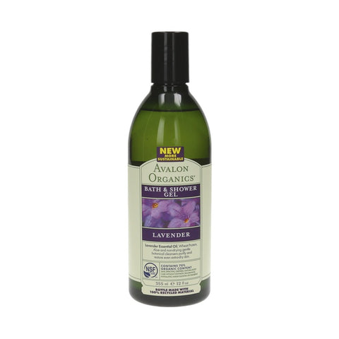 Avalon Organics Bath & Shower Gel Lavender 355ml