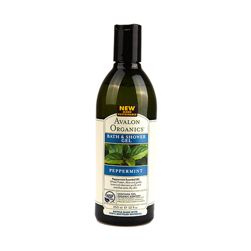 Avalon Organics Bath & Shower Gel Peppermint 355ml