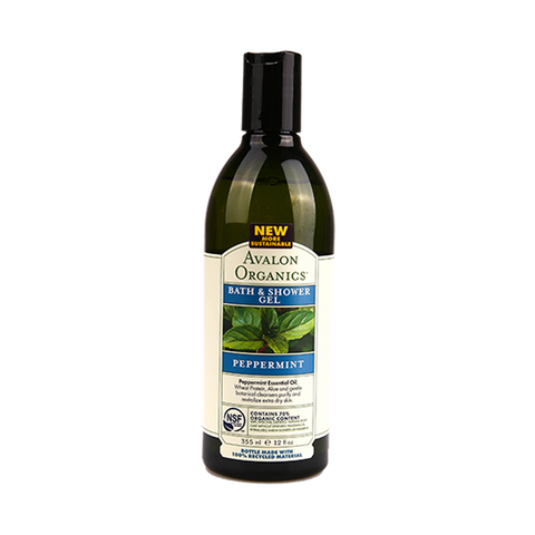 Avalon Organics Bath & Shower Gel Peppermint 355ml