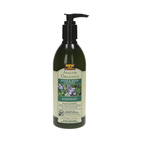 Avalon Organics Hand & Body Lotion Rosemary 340g