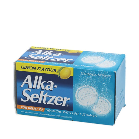 Alka-Seltzer Effervescent Lemon 20tabs