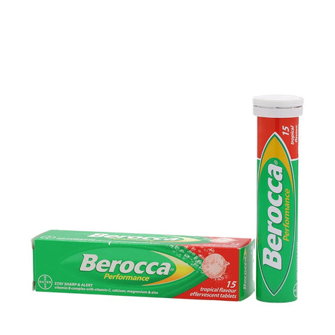 Berocca Performance Effervescent Tropical 15tabs