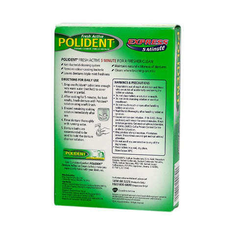 Polident Express 3Min Cleansing 36tabs