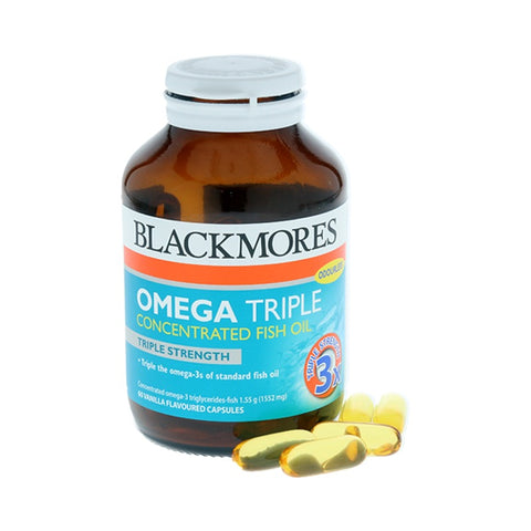 Blackmores Omega Triple Concentrated Fish Oil 60caps