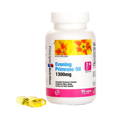 PrincipleNutrition Evening Primrose Oil 1300mg 90pcs