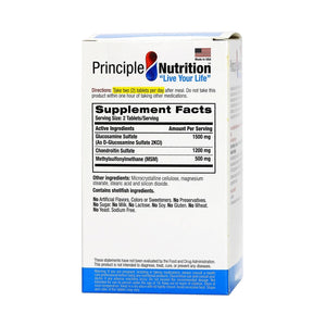 PrincipleNutrition Triple-Strength Glucosamine 1500mg + Chondroitin 1200mg + MSM 500mg 90tabs