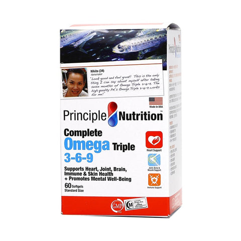 PrincipleNutrition Complete Omega Triple 3-6-9 60pcs