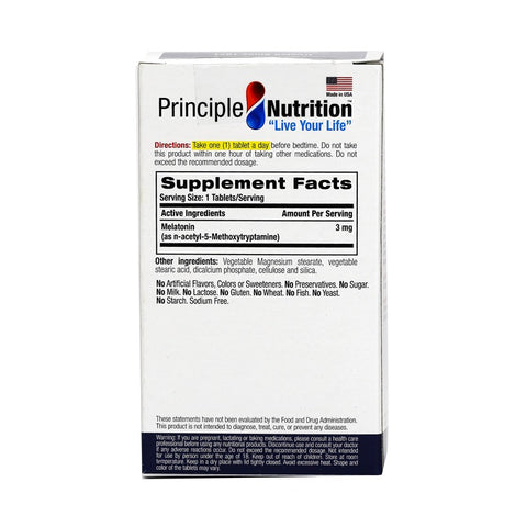 PrincipleNutrition Sleep Aid Melatonin 3mg 60+10tabs