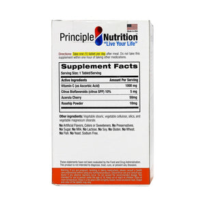 PrincipleNutrition Vitamin C 1000mg + Rosehips - Time Release 60tabs