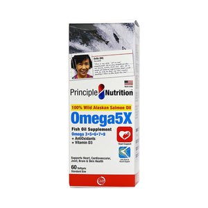 PrincipleNutrition Omega5X Fish Oil 60pcs