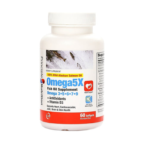 PrincipleNutrition Omega5X Fish Oil 60pcs