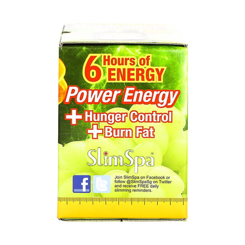 SlimSpa 6 Hours Power Energy Shots White Grape Flavor 10x50ml