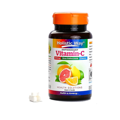 Holistic Way Vitamin C 500mg With Citrus Bioflavonoids & Rosehips 100caps