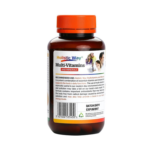 Holistic Way Multi Vitamins And Minerals 60caps