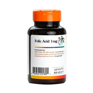 Holistic Way Folic Acid 1mg 100tabs